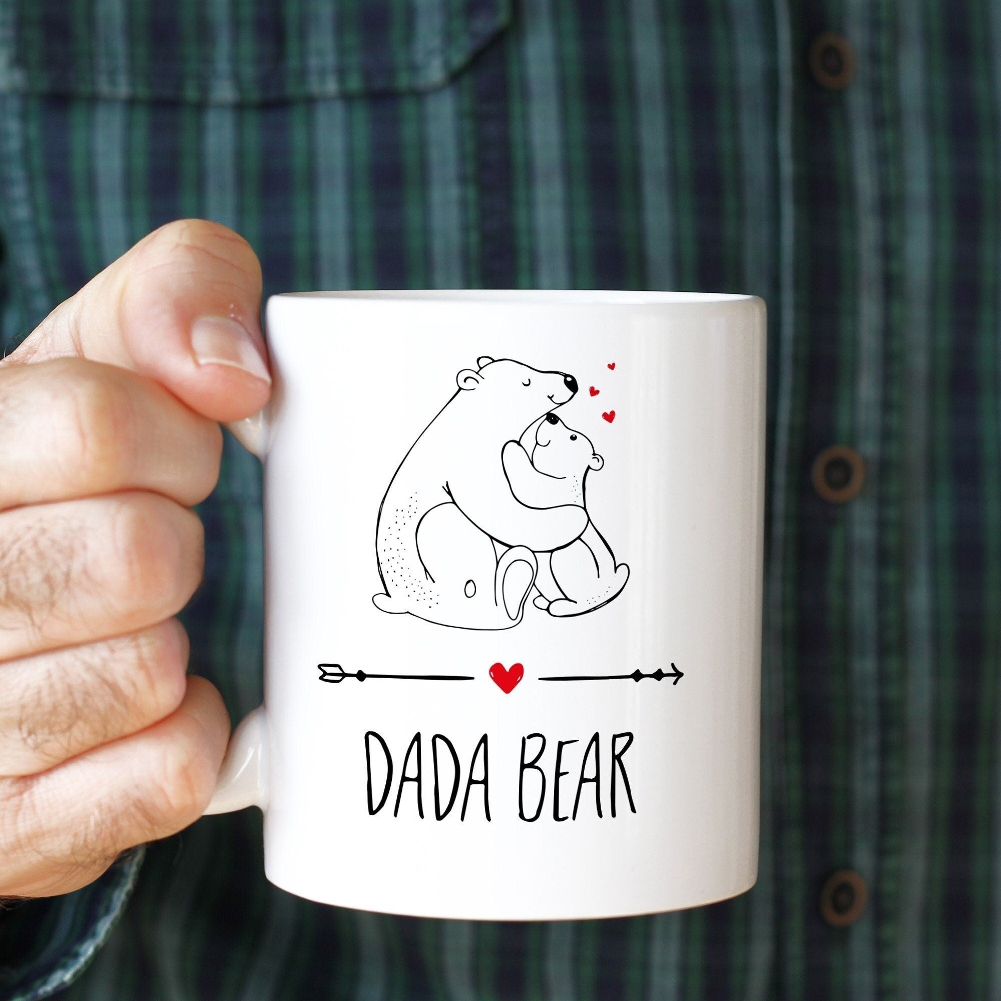 DADA bear mug, Gift for dad, Father's day present, Daddy mug, Dada Papa bear