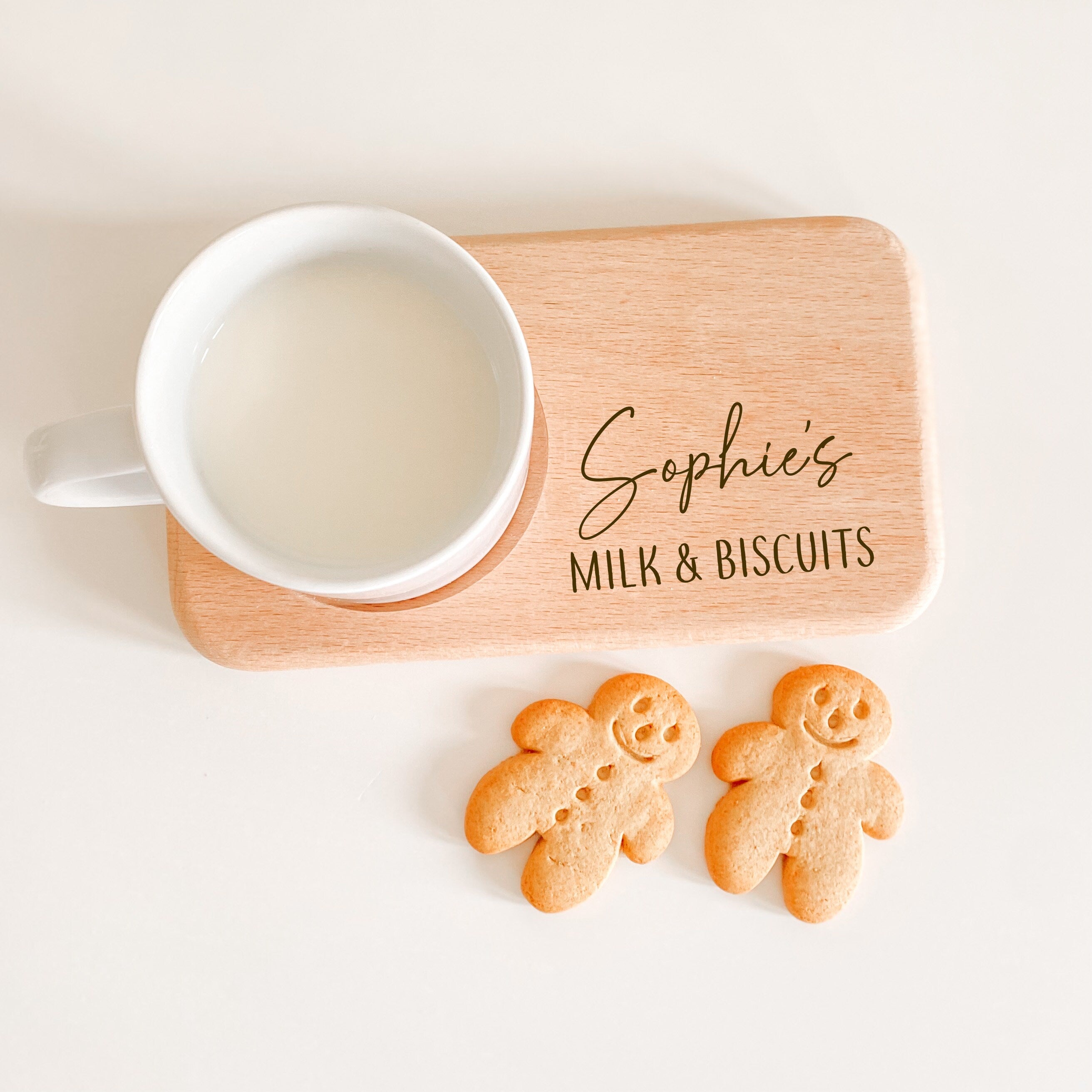 Dad's And Kids Coffee And Treats Engraved Board, Personalised Tea & Biscuits Board