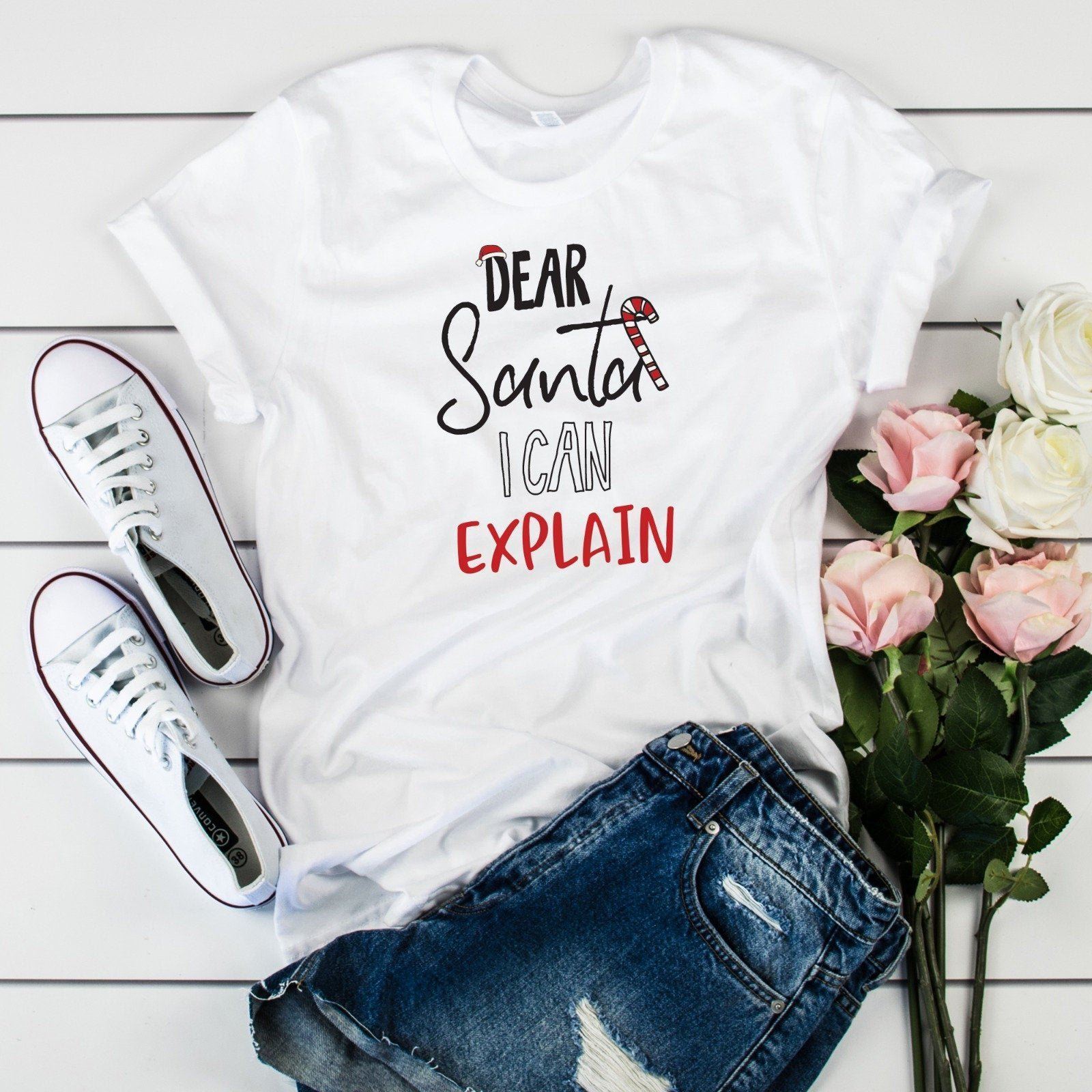 Dear Santa I Can Explain Christmas T Shirt Cosy Christmas Tshirts