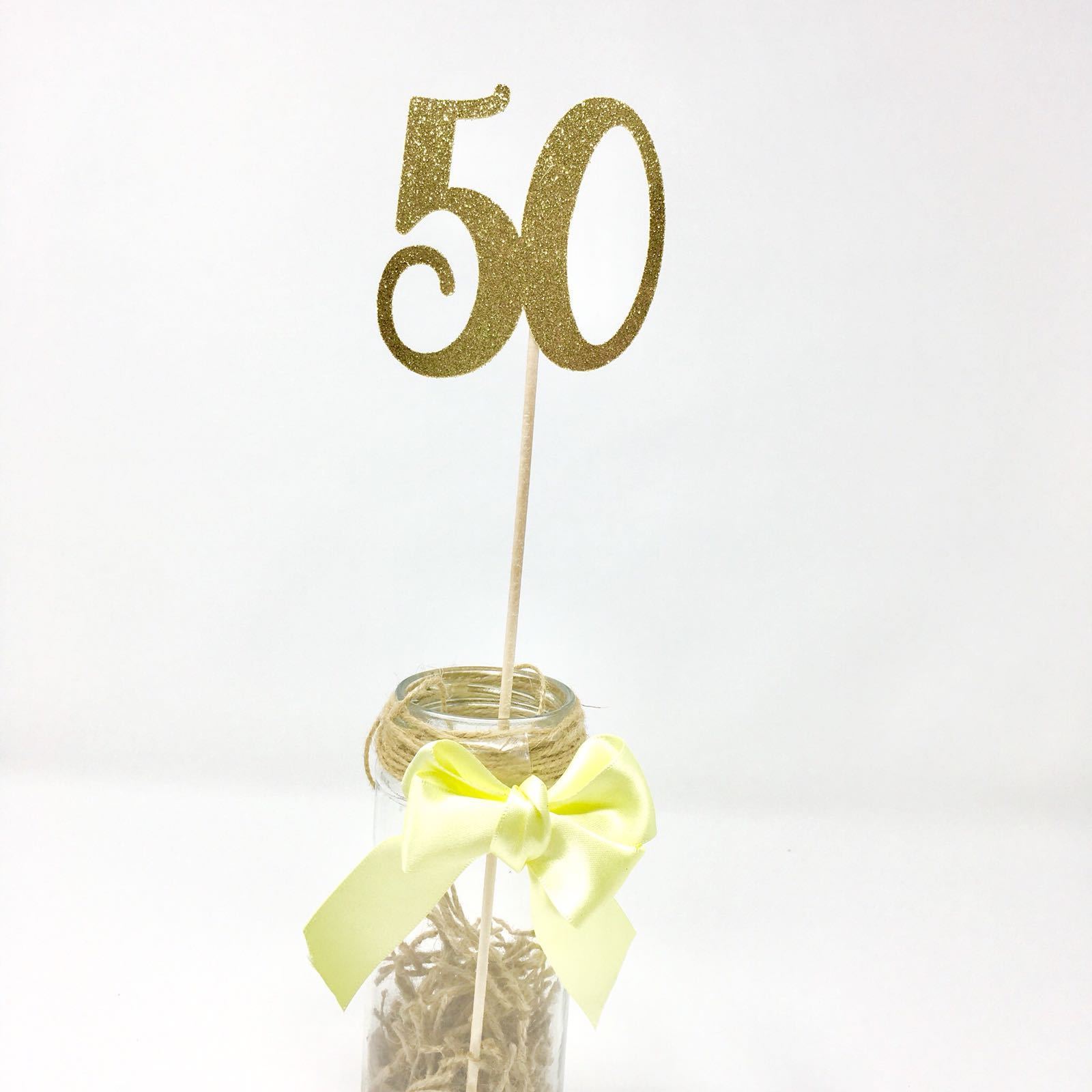 Decorative Personalised Any Age Number Centrepiece Set of 3