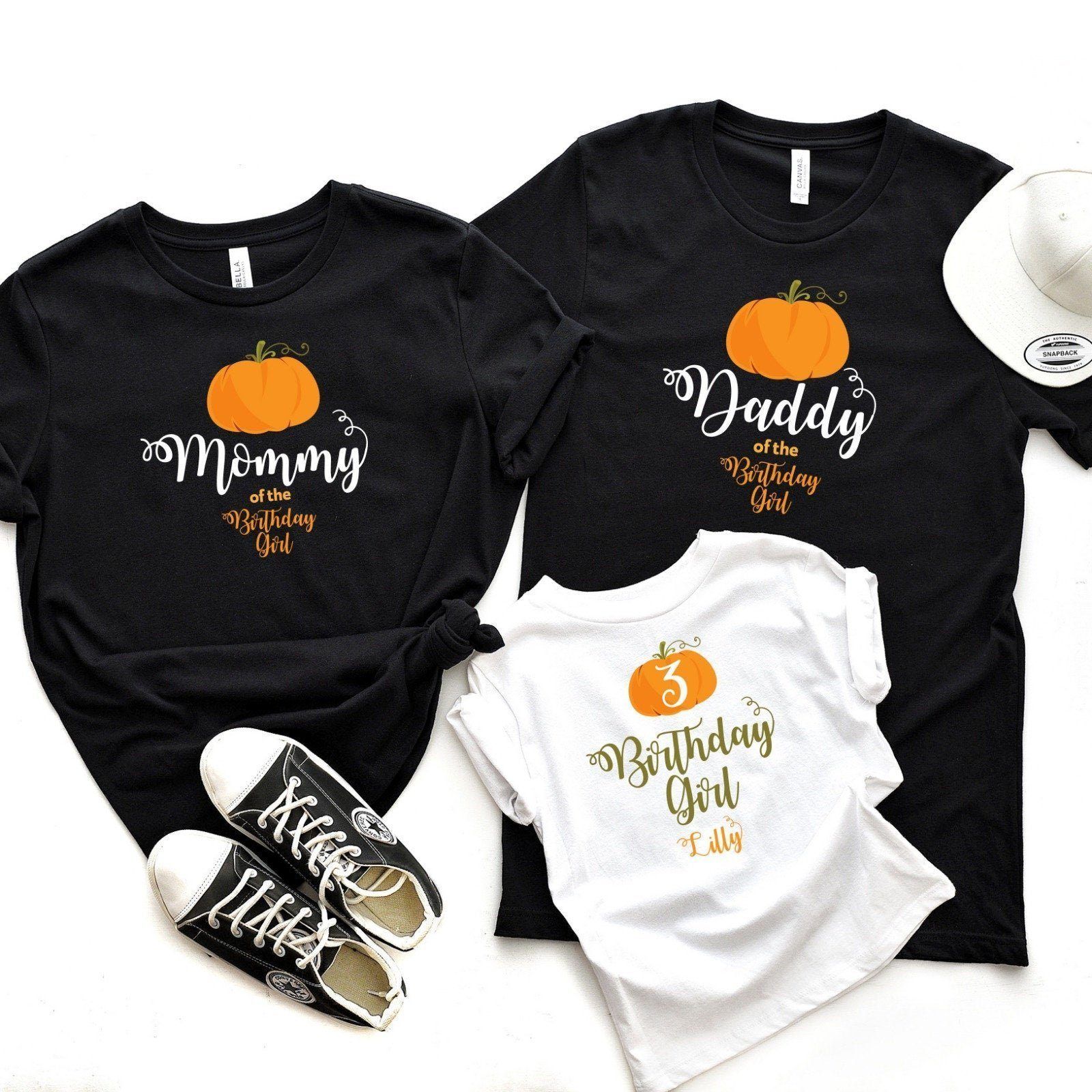 Family pumpkin party t-shirts, Matching october kids birthday Shirts, Halloween shirt