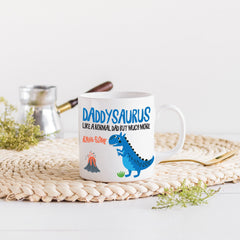 Father's Day dinosaur mug, Daddysaurus Father's day gift, Funny and cute gift For New Dad