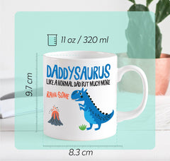 Father's Day dinosaur mug, Daddysaurus Father's day gift, Funny and cute gift For New Dad