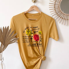 Feminist T-shirt, Virginia Woolf Quote, Book Lover Gift, Self Love Gift for her