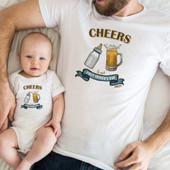 First Father'S Day Gift, Dad Son Or Daughter T-Shirt, Qty 1, 1St Father'S Day Gift