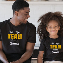 Fun Father'S Day Team T-Shirt, Personalised Tool - Rific Gift For Dad, First Present