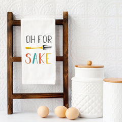 Funny Tea Towel, Gift For Her Friend Mummy Family Grandma Nanny, Kitchen Housewarming