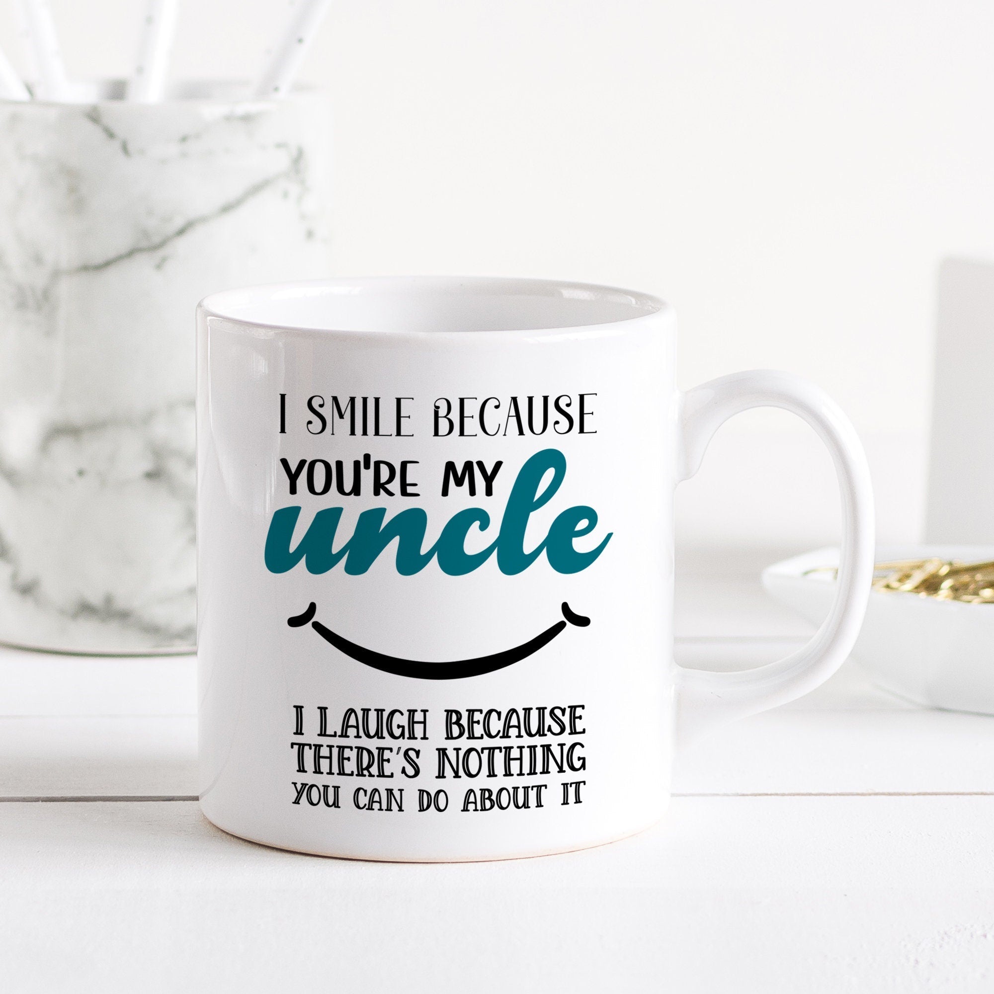 Funny Uncle Mug, Father'S Day Gift, Christmas Birthday Gift For Uncle, Present From Nephew Niece