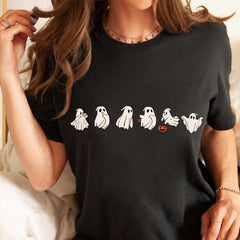 Ghost Halloween Jumper Sweatshirt, T-Shirts Available, Black Party Outfit, Ghost Costume