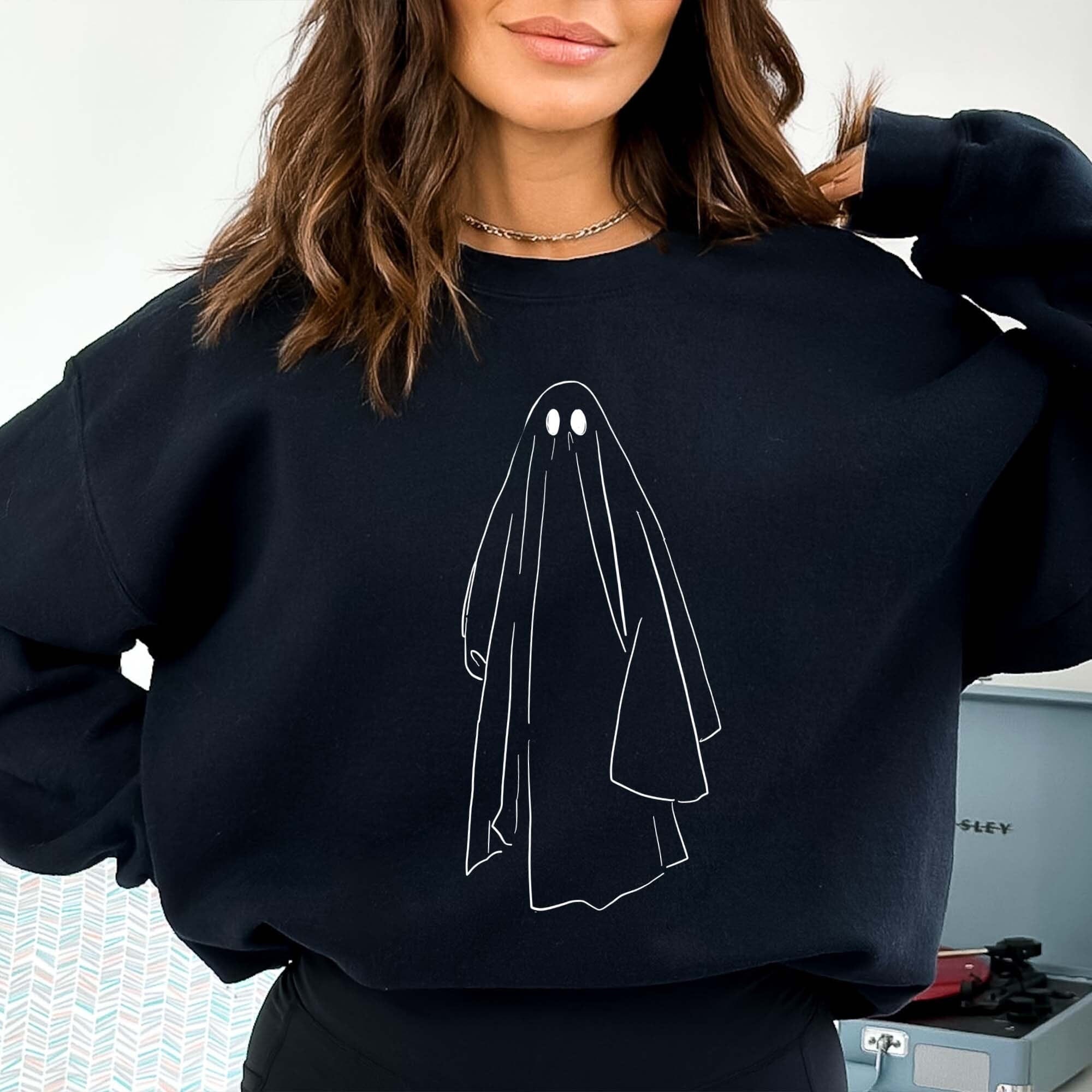 Ghost Halloween Jumper T Shirts Available Party Outfit Costume Sizes Boo Sweatshirt
