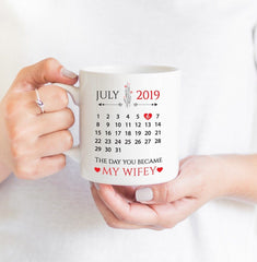 Gift for wife,Wifey Mug,Valentine's Day gift,The day you became my wifey