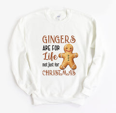 Gingers Are For Life Not Just For Christmas Jumper, Gift For Her And Him, Adult Kids, Xmas Sweatshirt