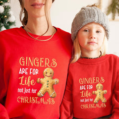 Gingers Are For Life Not Just For Christmas Jumper, Gift For Her And Him, Adult Kids, Xmas Sweatshirt