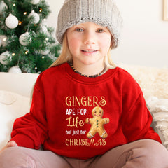 Gingers Are For Life Not Just For Christmas Jumper, Gift For Her And Him, Adult Kids, Xmas Sweatshirt