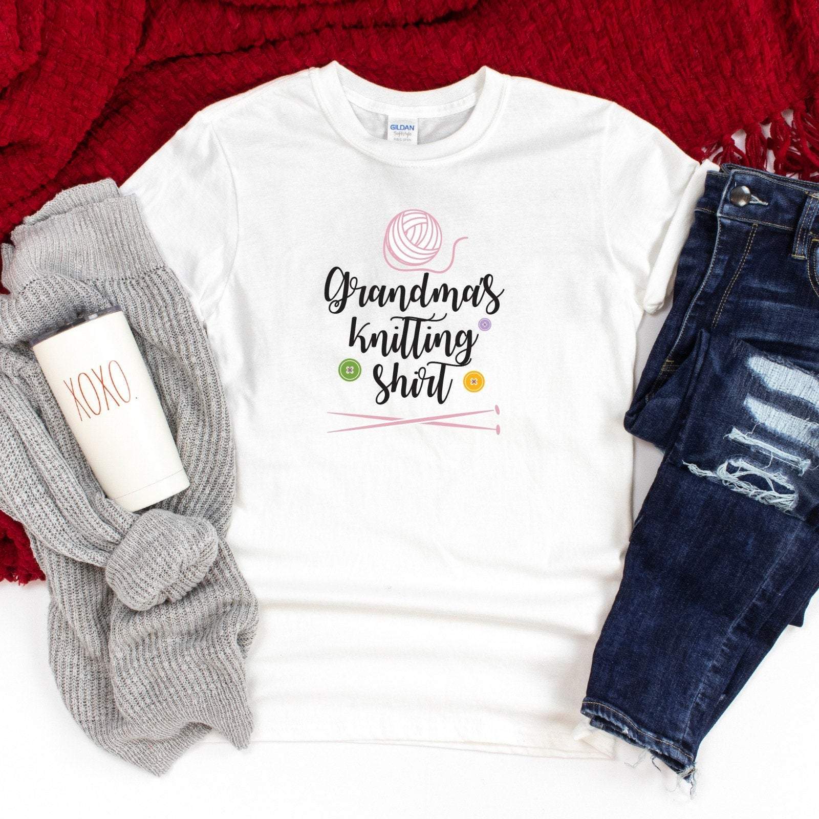 Grandma's knitting shirt, knitter t-shirt, Mother's Day Gift