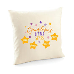 Grandma'S Little Stars Cushion Cover, Personalised Grandma Gift, Gift For Nanny, Granny, Nana