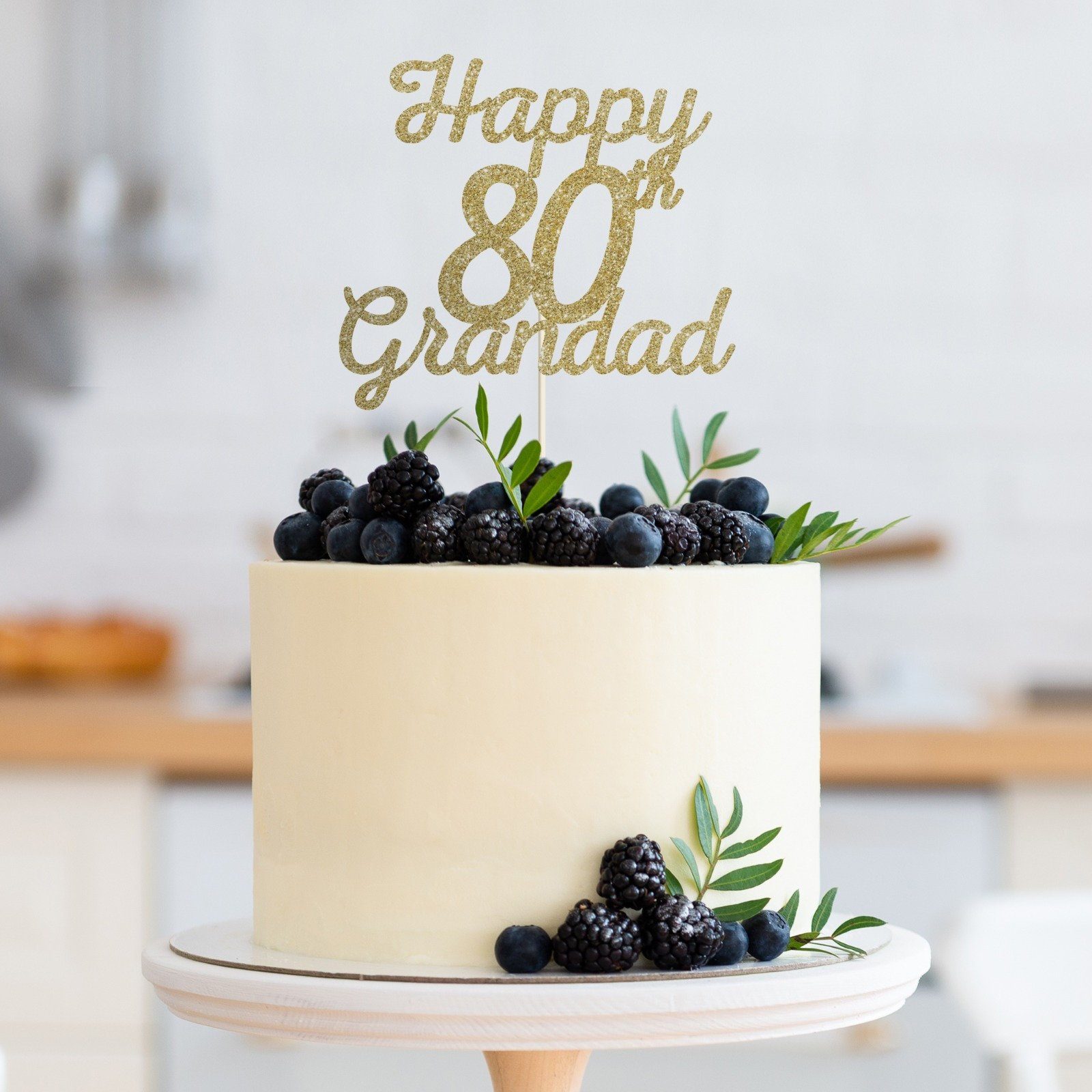 Grandpa's 100th Birthday Cake {Chocolate Mocha Layer Cake with Vanilla  Buttercream}