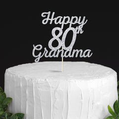 Happy birthday grandma cake topper. Grandma birthday decor