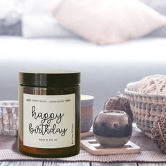 Happy Birthday Scented Candle Gift, Birthday Gift For Her, Friend Colleague Daughter Sister