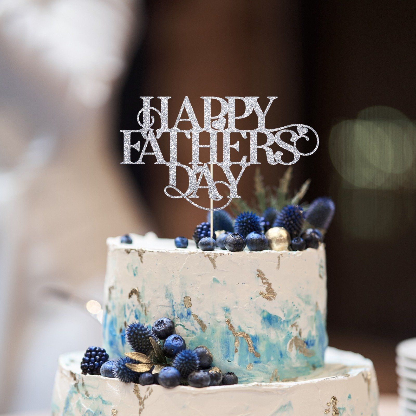 Happy Fathers Day Cake Topper. Father's Day Decoration
