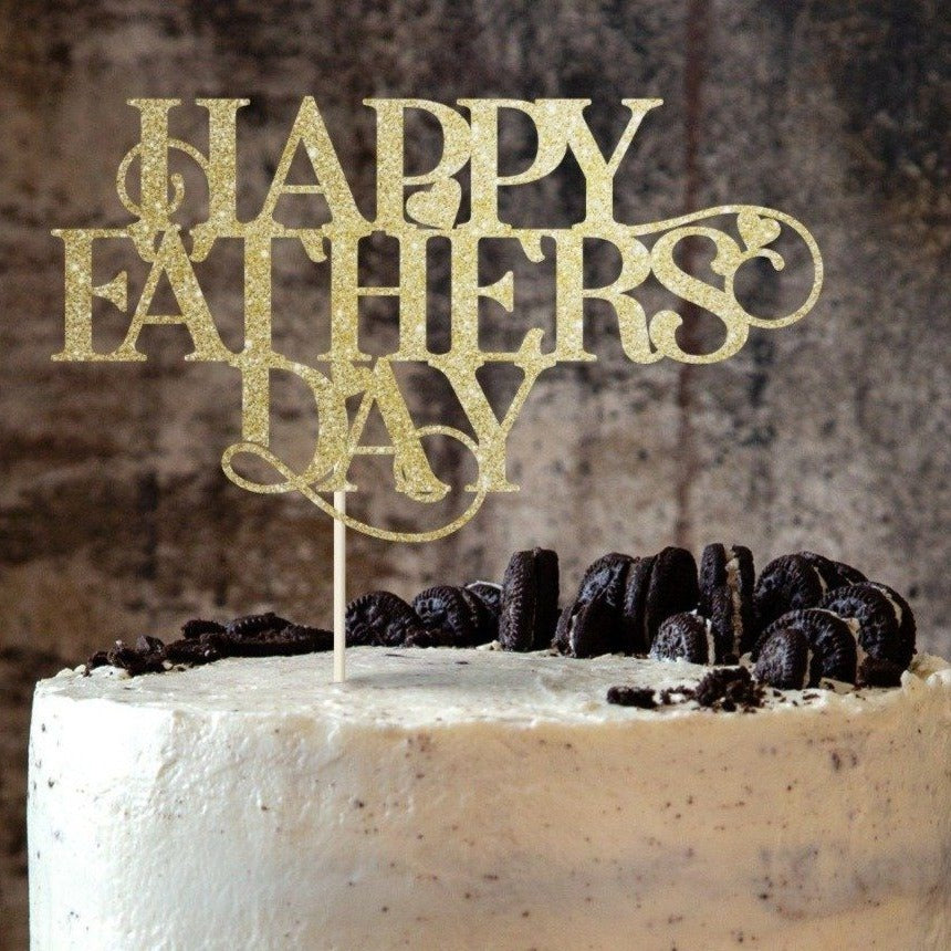 Happy Fathers Day Cake Topper. Father's Day Decoration