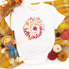 Hello Autumn t-shirt, Fall Tshirt, Autumn tee