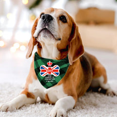 HM King Charles Coronation Triangle Dog Scarf, Coronation Bandanas for Pets, Dog Coronation Costume