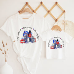 HM King Charles III Coronation t-shirt God save the king Commemorative Celebration Party outfit