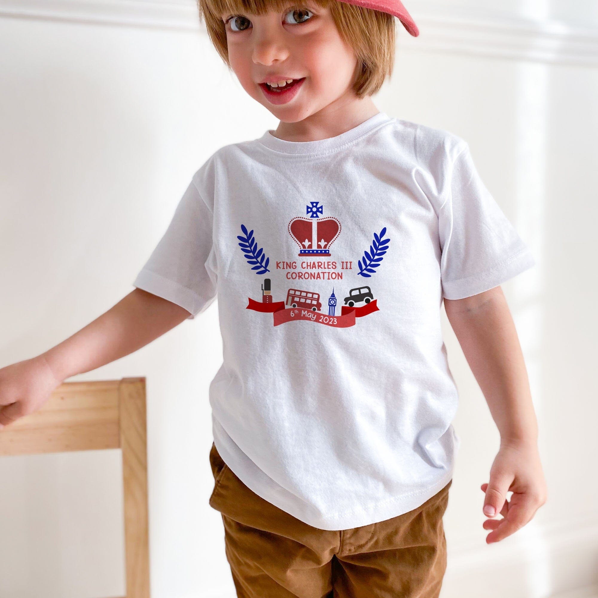 HM King Charles III Coronation t-shirt, Kids Baby Toddler, Coronation Child Tshirt
