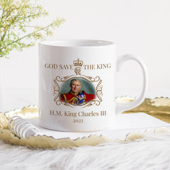 Hm King Charles Iii Mug, God Save The King, Commemorative Cup 2022, The King Celebration Gift For Her Him