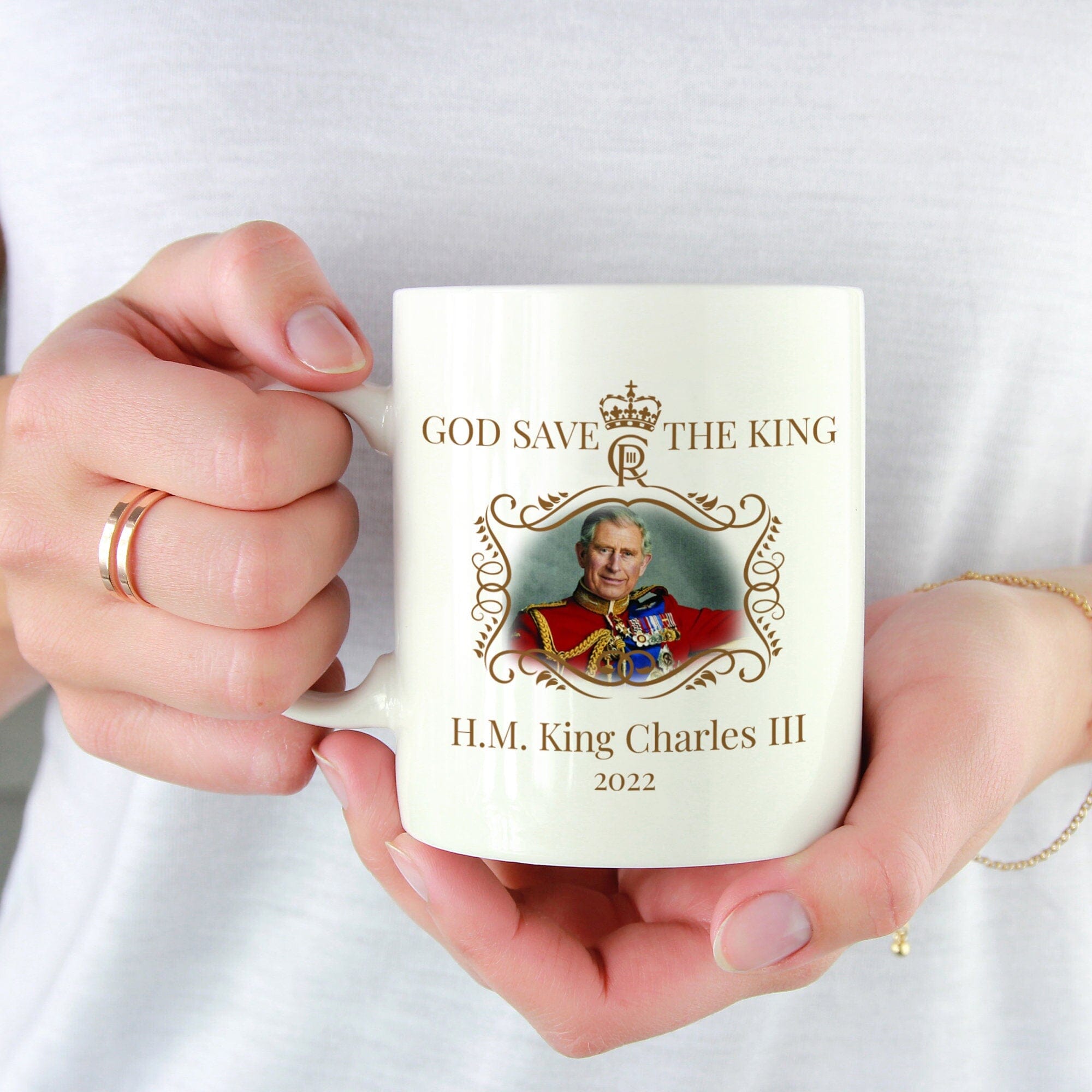 Hm King Charles Iii Mug, God Save The King, Commemorative Cup 2022, The King Celebration Gift For Her Him