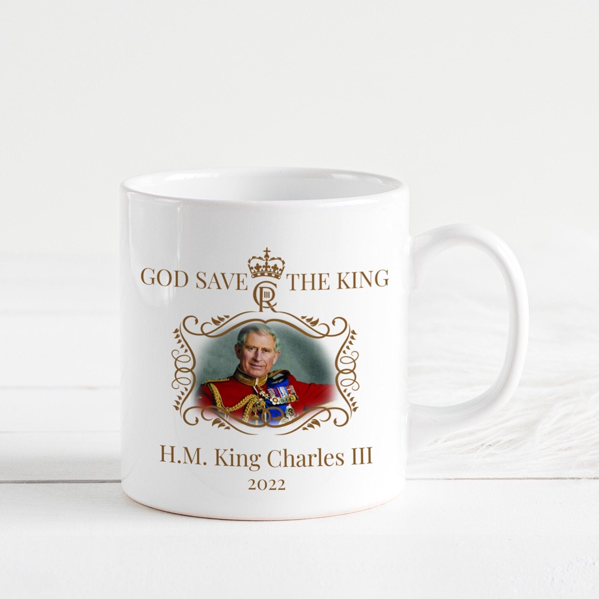 Hm King Charles Iii Mug, God Save The King, Commemorative Cup 2022, The King Celebration Gift For Her Him
