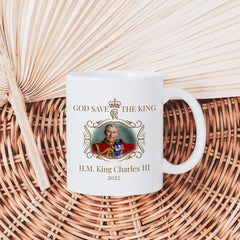 Hm King Charles Iii Mug, God Save The King, Commemorative Cup 2022, The King Celebration Gift For Her Him