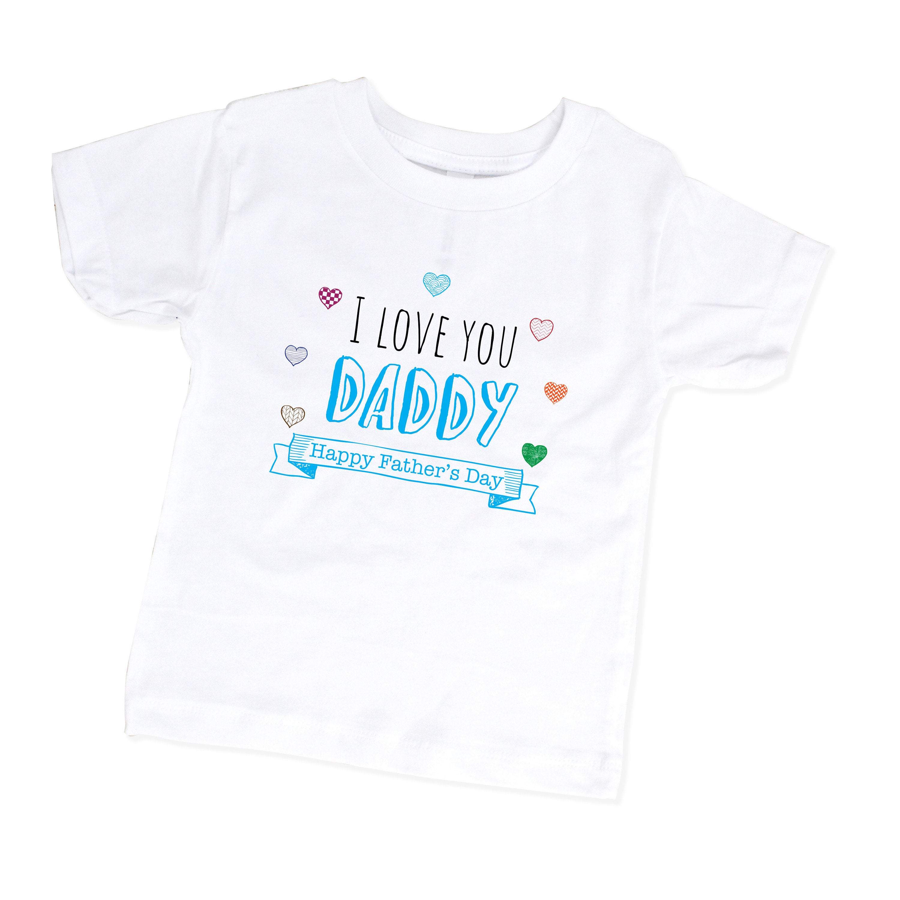 I Love you daddy Happy Father's Day tshirt, First fathers day gift, Kids tshirt for dad