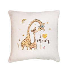 I love you mum cushion, Mother's Day Gift, Mom and baby animals, First Mother's Day gift