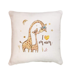 I love you mum cushion, Mother's Day Gift, Mom and baby animals, First Mother's Day gift