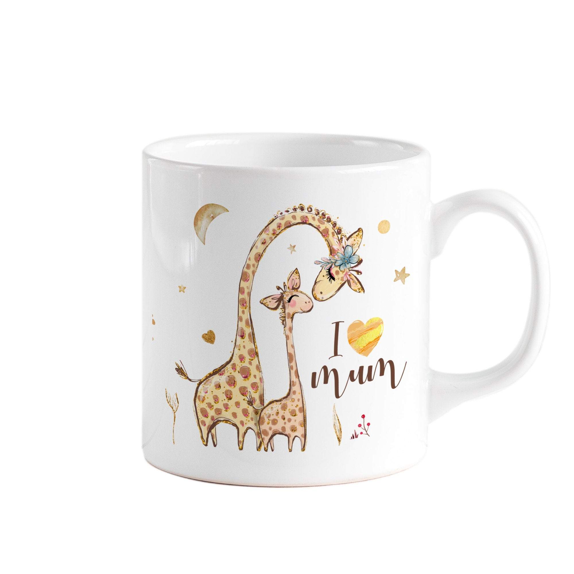 I love you mum mug, Mother's Day Gift, Mother and baby animals, First Mother's Day gift for mom