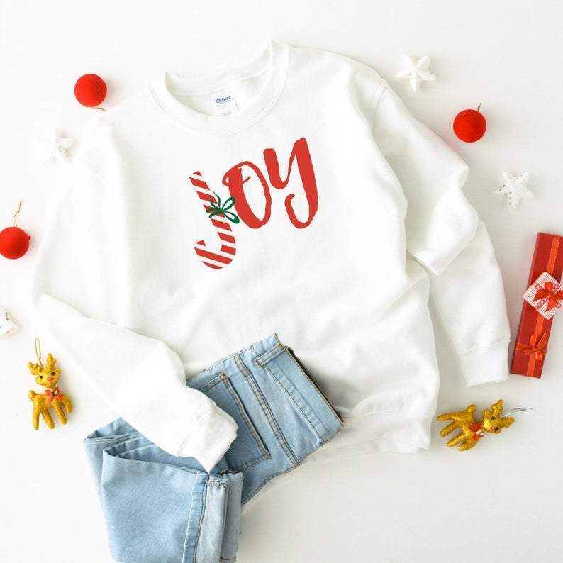 Joy Christmas Jumper & sizes Cosy Christmas Shirt