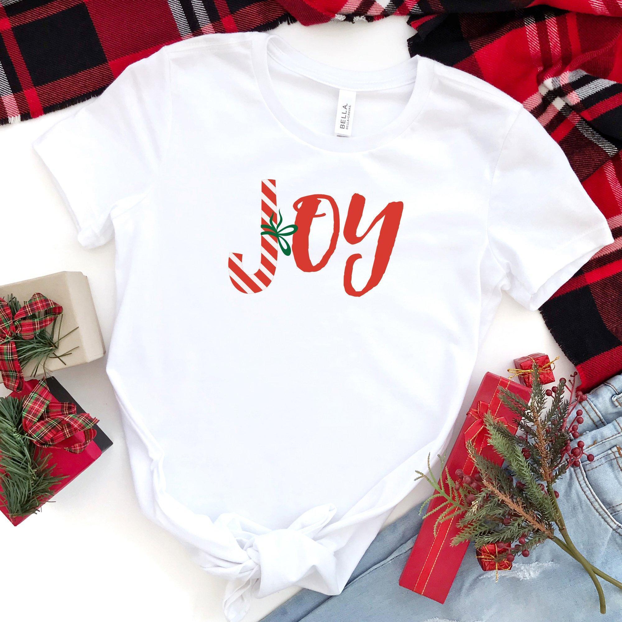 Joy Christmas t-shirt, Unisex size, Winter tee, Cute Christmas Tee, Cosy Christmas tshirts
