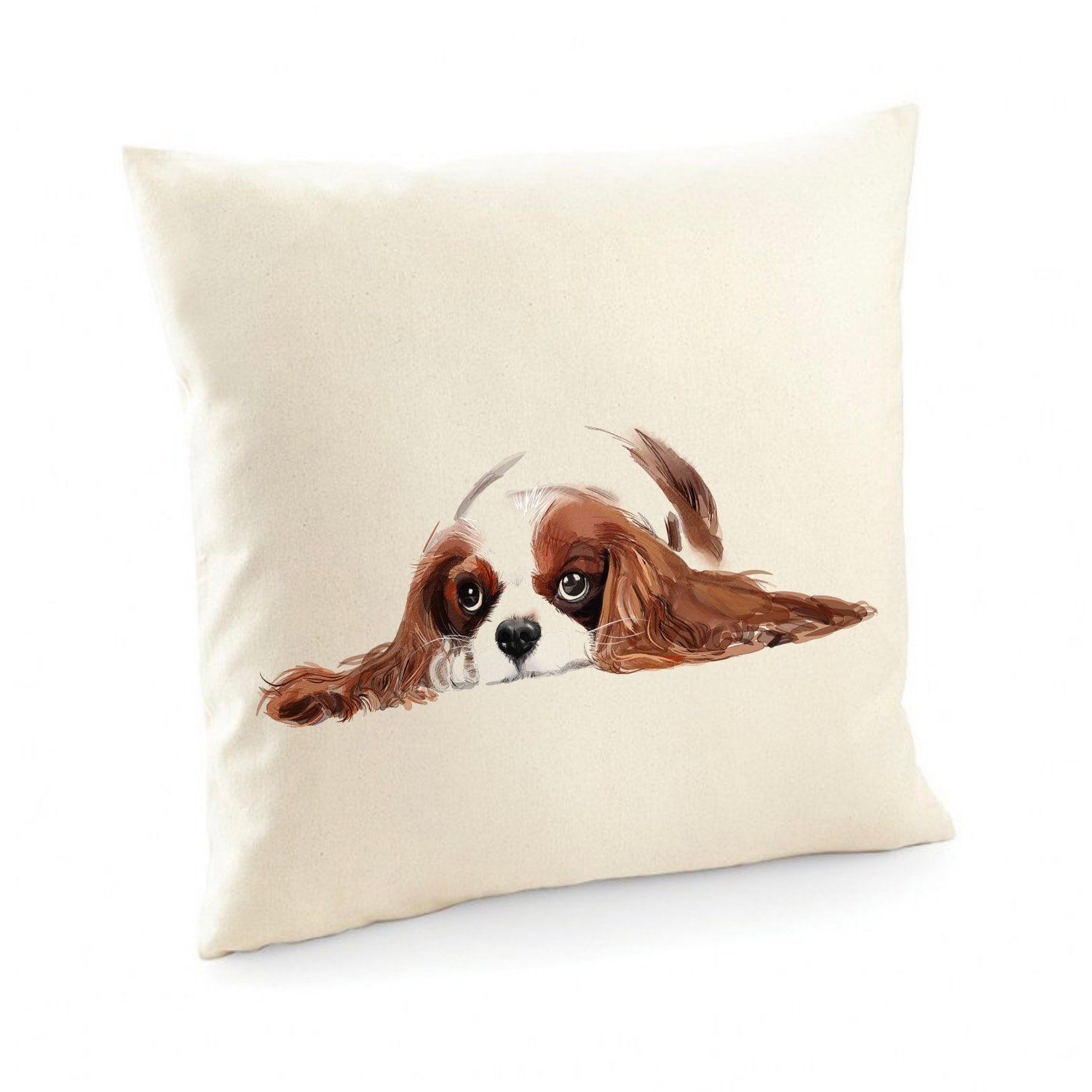 King Charles Spaniel Cushion Cover Pet Decor Housewarming