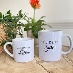 Like Father Like Son Matching Mug, Father's Day Gift, Daddy And Kids, Dada And Me