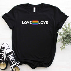 Love equal love pride t-shirt, UNISEX Rainbow tee, Pride gift, LGBT flag tshirt