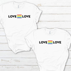Love equal love pride t-shirt, UNISEX Rainbow tee, Pride gift, LGBT flag tshirt