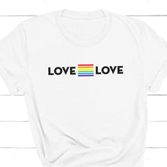 Love equal love pride t-shirt, UNISEX Rainbow tee, Pride gift, LGBT flag tshirt