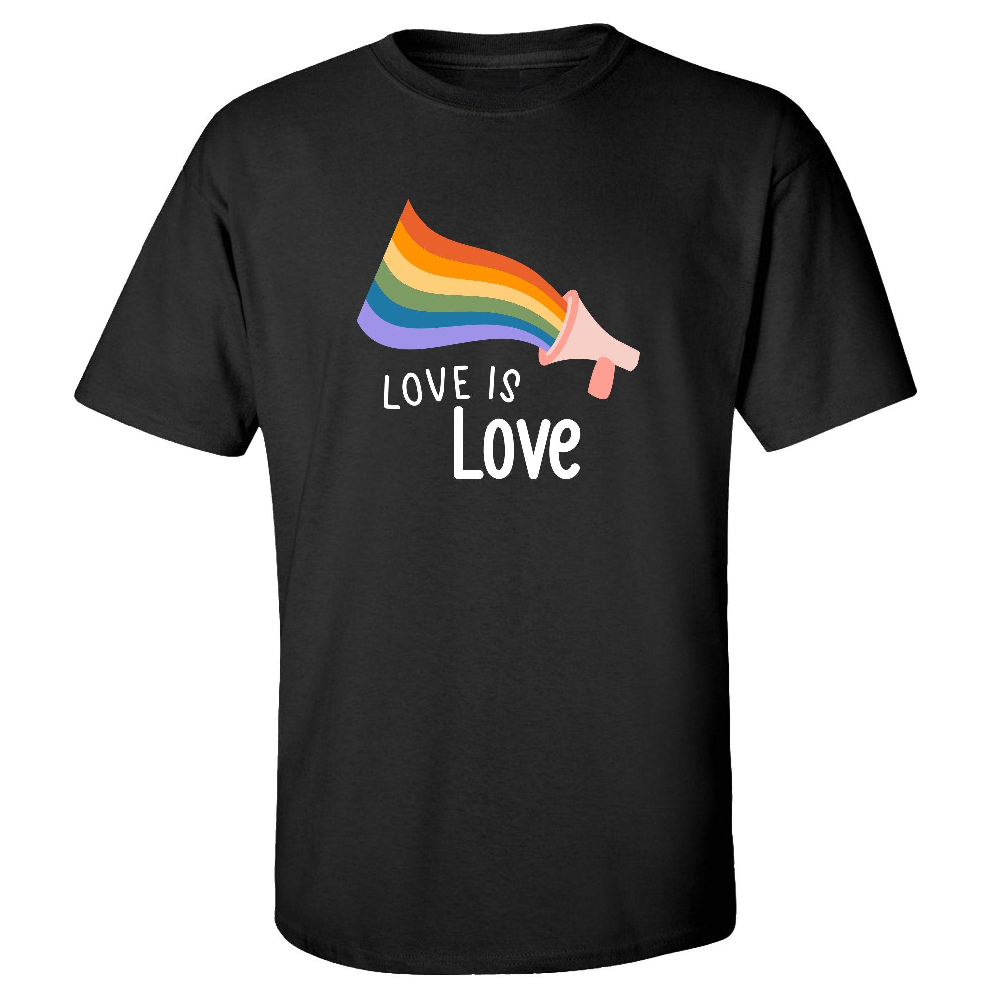 Love Is Love Pride T-Shirt, Unisex Tee, Rainbow Tee, Lgbtq+ Flag Tshirt
