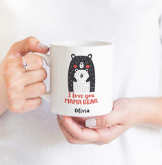 Mama bear coaster, Mother's Day gift for mummy, Christmas Gift for mum , Mother and baby bear