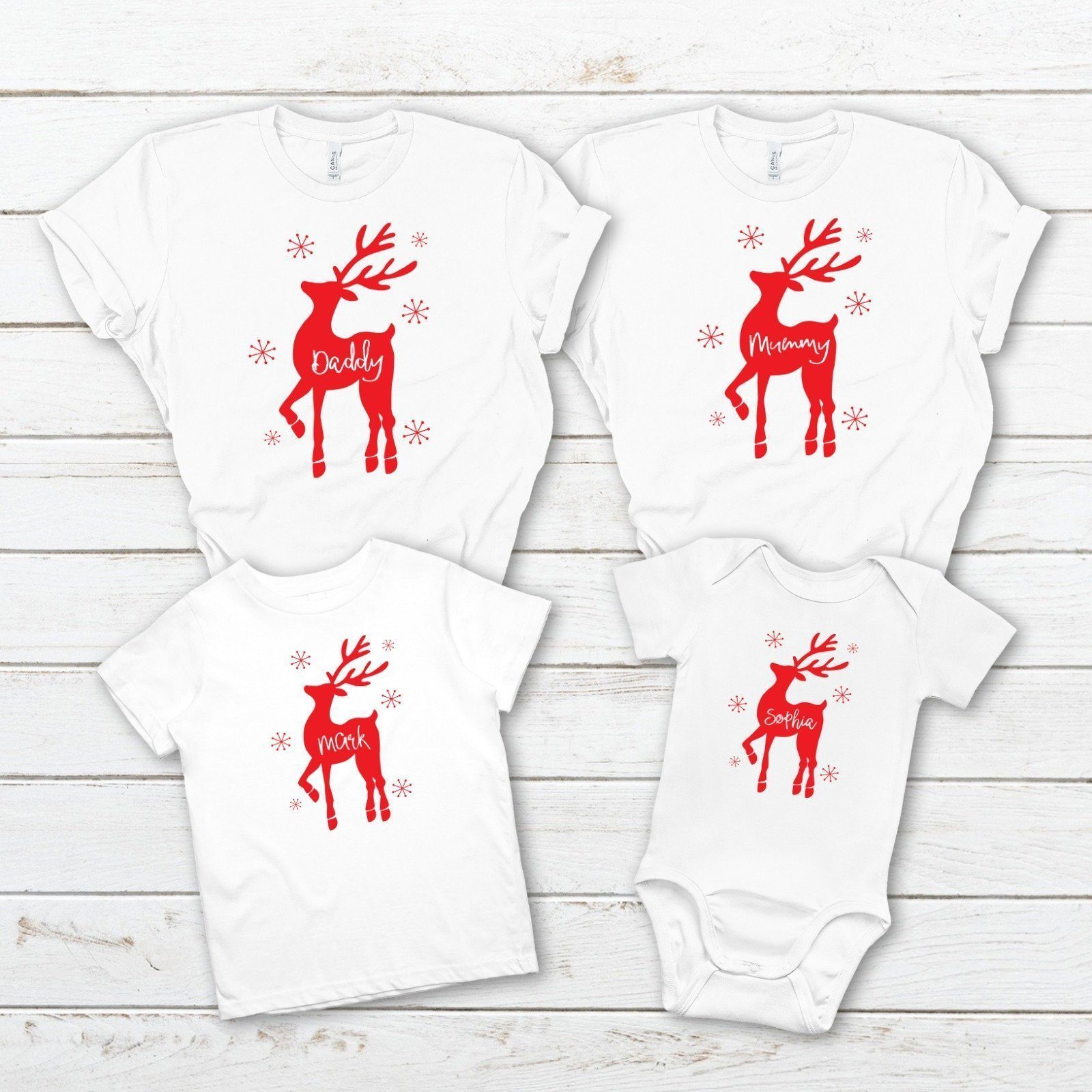 Matching Family Christmas T Shirts Christmas Tshirts Festive Family T Shirts