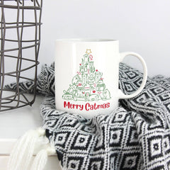Merry Catmas Christmas mug, Christmas Gift for cat owner, Xmas cat lover mug