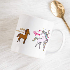 Mother - In - Law Mug, Funny Gift For Mother - In - Law, Horse And Unicorn