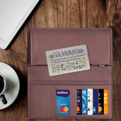 Mother's Day gift for nanny. Wallet Card for grandma, granny, nana, nanna, grandmother.